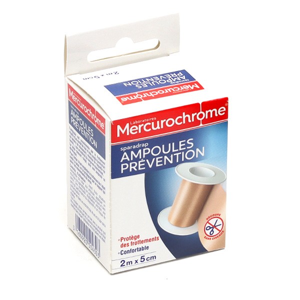 Mercurochrome sparadrap prévention Ampoules