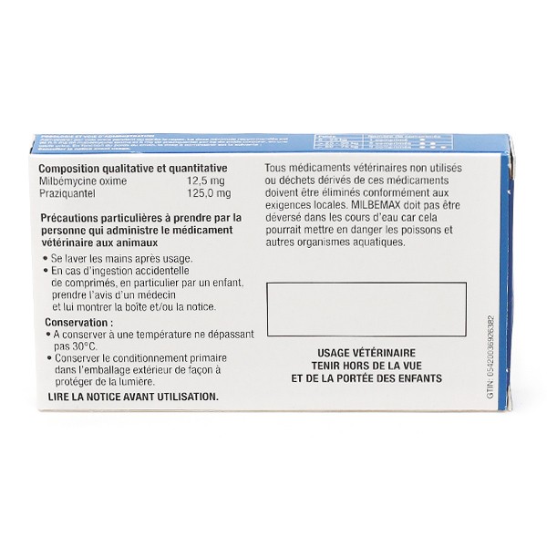 Milbemax Chien comprimé vermifuge
