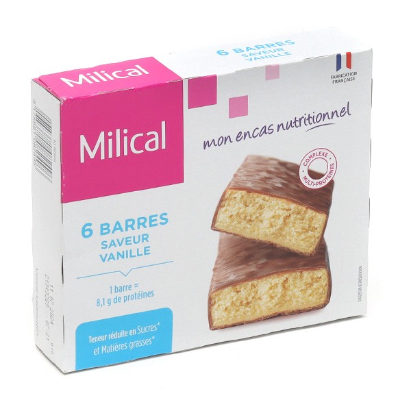 Milical Barre Hyperprotéinée saveur vanille