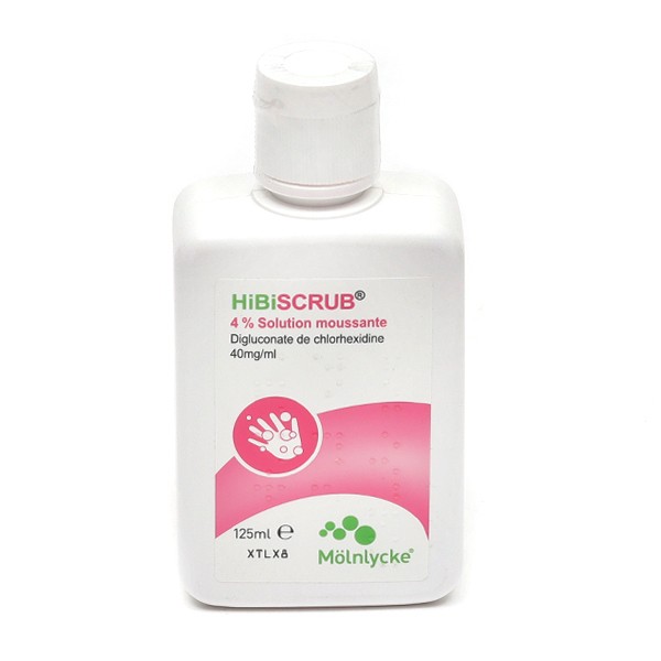 Hibiscrub 4 % solution moussante