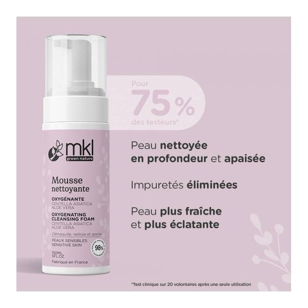 MKL Mousse nettoyante oxygénante