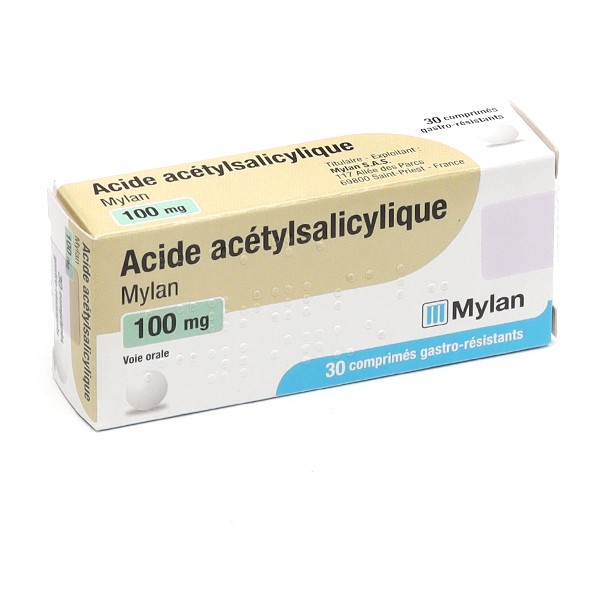 Acide acétylsalicylique 100 mg comprimés