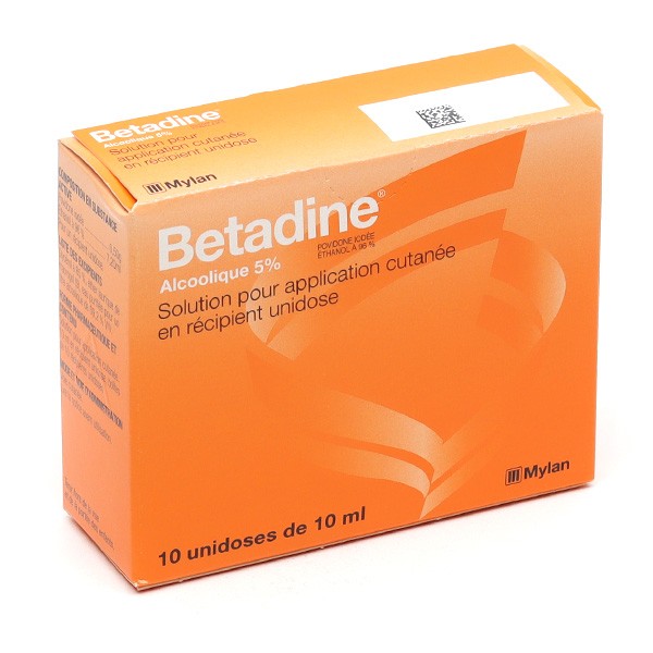 Betadine Alcoolique 5 % solution unidoses