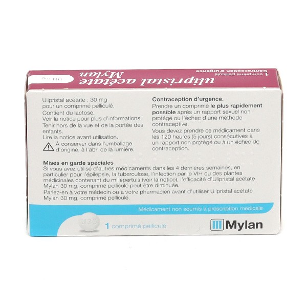 Viatris ulipristal acétate 30 mg comprimé - Contraception d'urgence