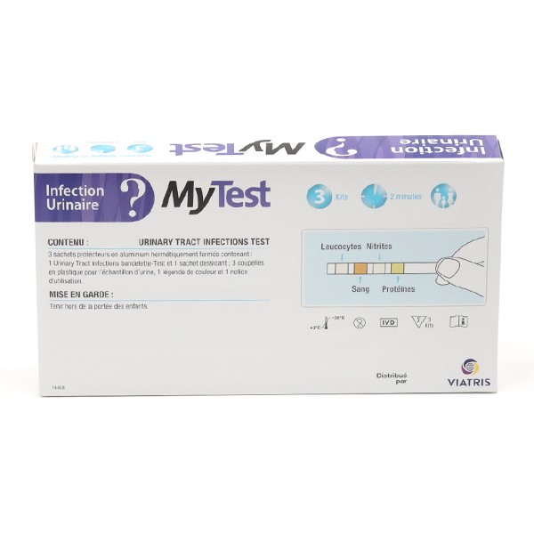 Infection Urinaire MyTest - Autotest leucocytes, nitrites, protéines