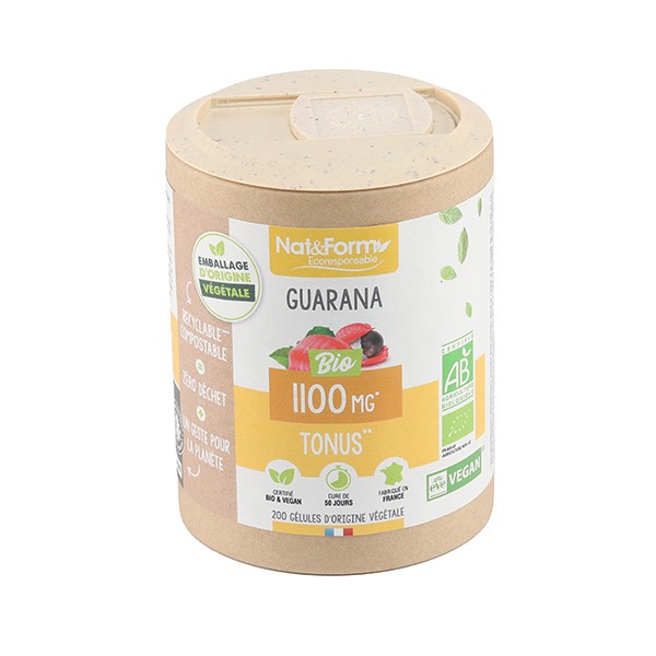 Nat et Form Ecoresponsable guarana bio gélules
