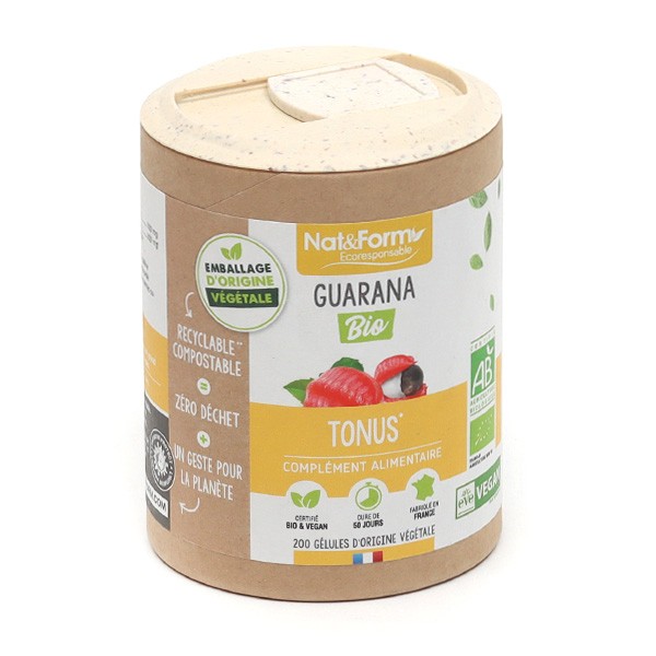 Nat et Form Ecoresponsable guarana bio gélules