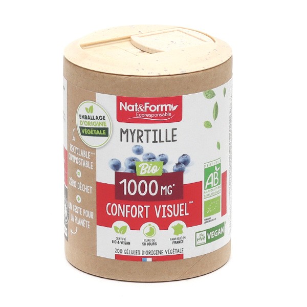 Nat et Form Ecoresponsable Myrtille bio gélules