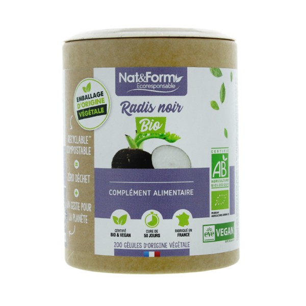 Nat et Form Ecoresponsable radis noir bio gélules