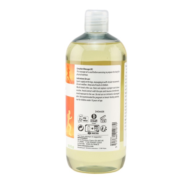 Natessance huile de massage camphrée