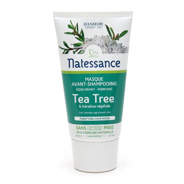Natessance masque Avant-Shampooing Tea Tree