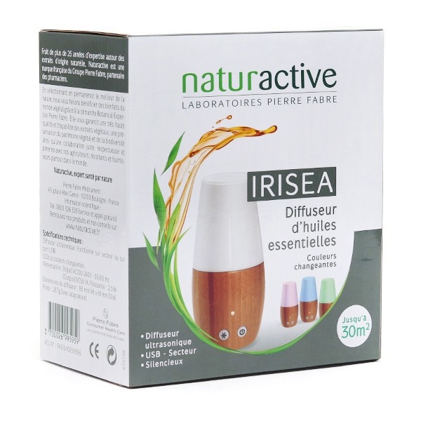 Naturactive Diffuseur ultrasonique d'huiles essentielles Iriséa