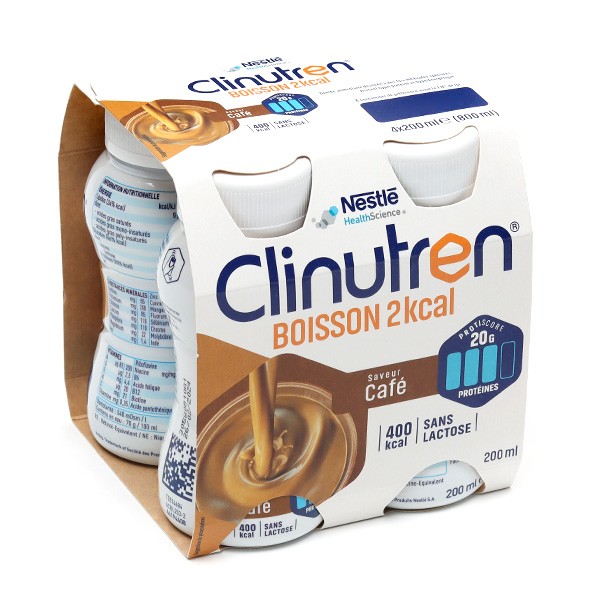 Clinutren HP/HC+ boisson 2 kcal saveur café
