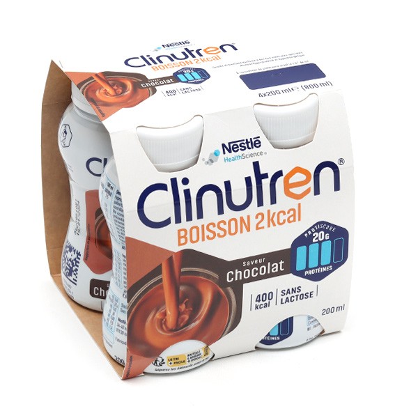 Clinutren HP/HC+ boisson 2 kcal saveur chocolat