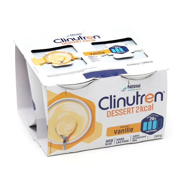 Clinutren Dessert 2kcal HP/HC+ saveur Vanille