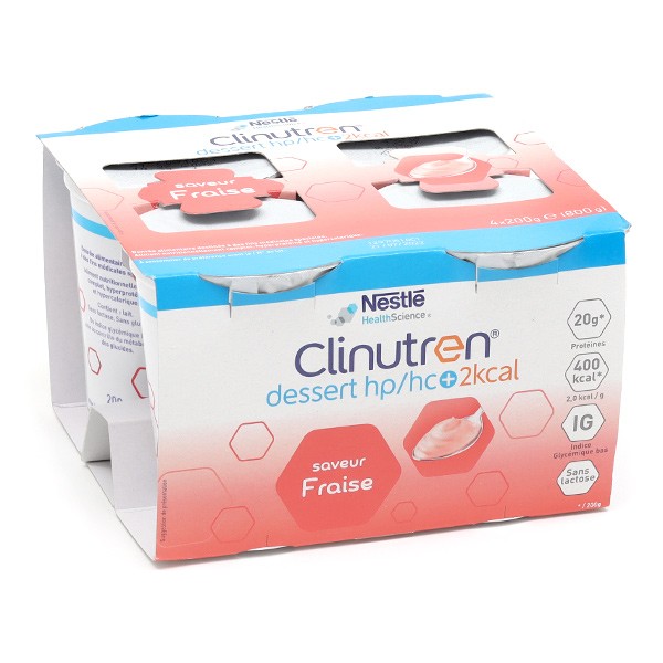 Clinutren Dessert HP/HC+ saveur Fraise