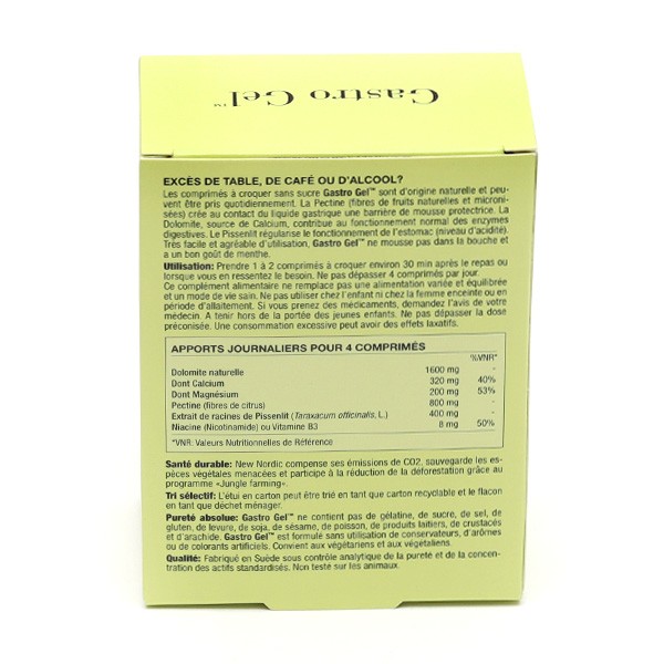 Gastro Gel sans sucre comprimés à croquer