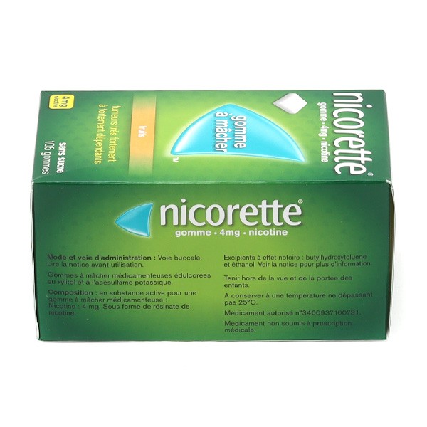 Nicotinell 2mg fruits rouges 204 gommes