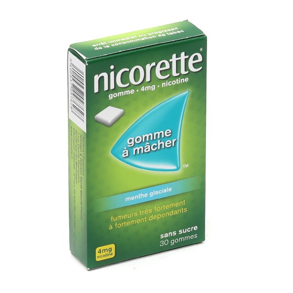 Nicorette 4 mg menthe glaciale gomme