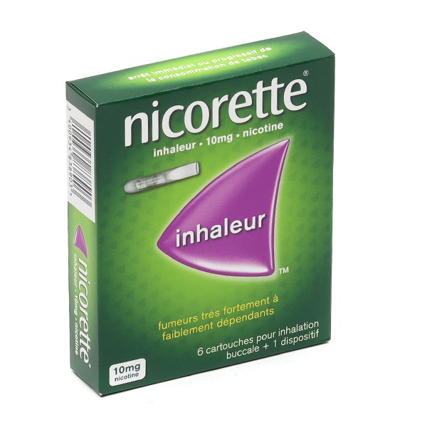 Nicorette inhaleur 10 mg substitut nicotinique