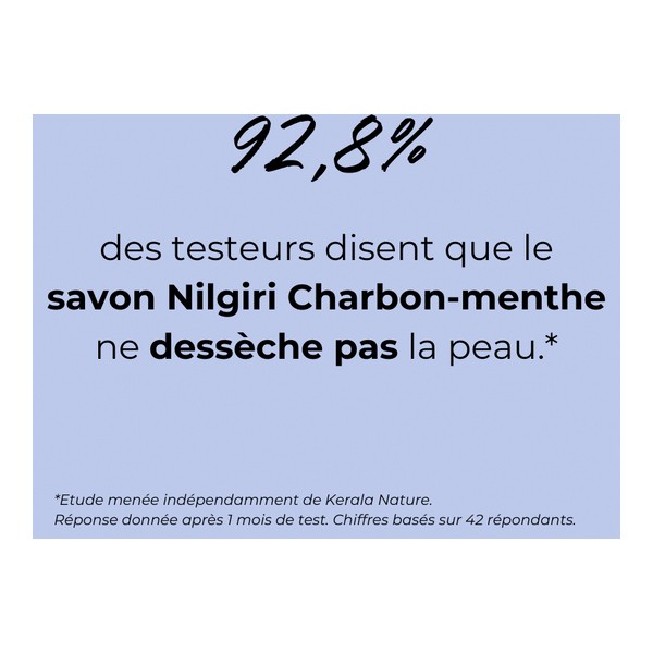 Savon artisanal Nilgiri Menthe Charbon