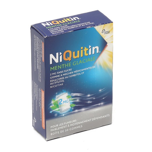 Niquitin 2 mg menthe glaciale gomme