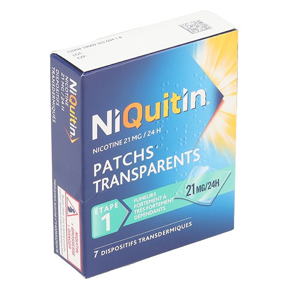 Niquitin patch anti tabac 21 mg/24 h