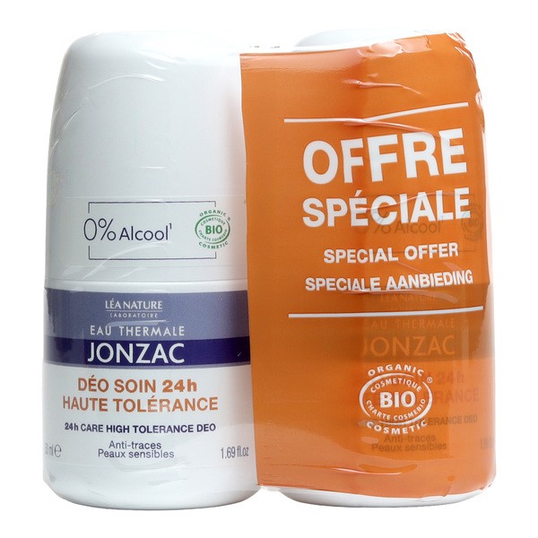 Jonzac déo soin Haute tolérance 24h Bio roll on