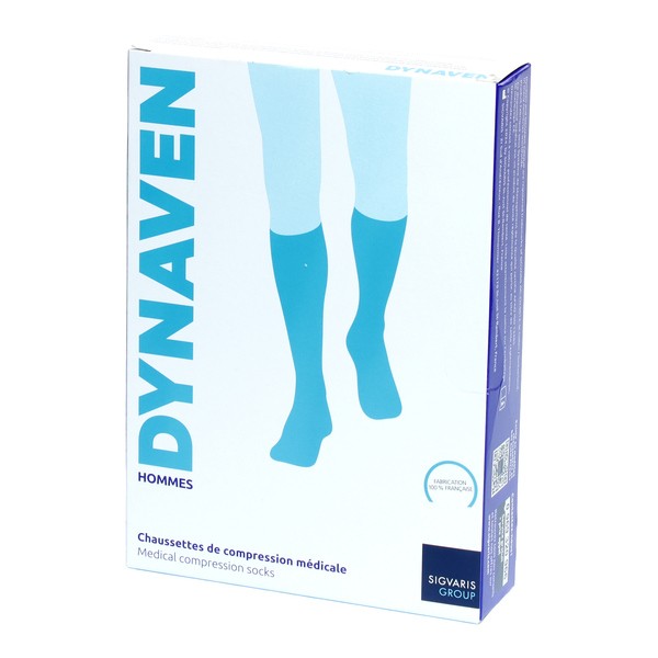 Sigvaris Dynaven Chaussettes de contention Pieds ouverts Homme classe 2