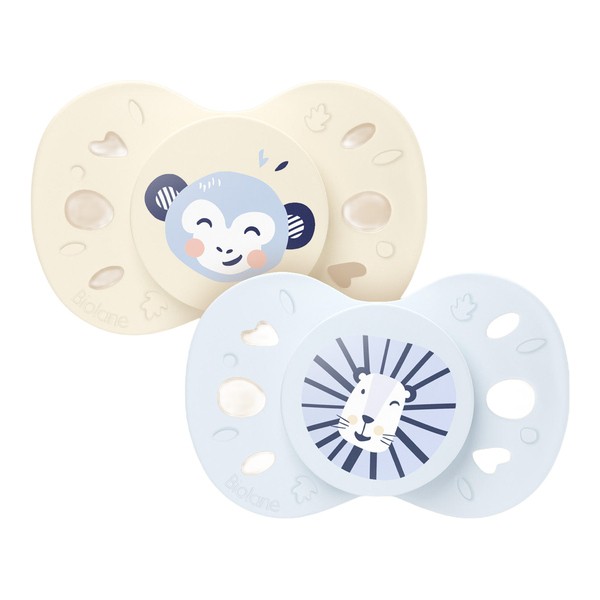 Biolane Sucette anatomique silicone 6-18 mois