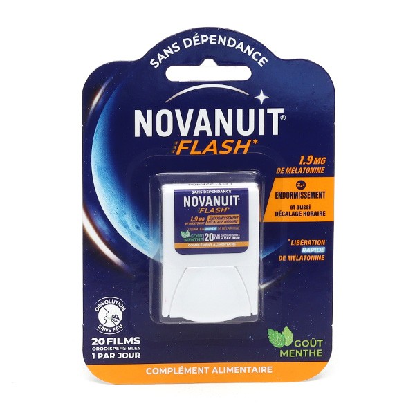Novanuit Flash mélatonine 1,9 mg films orodispersibles