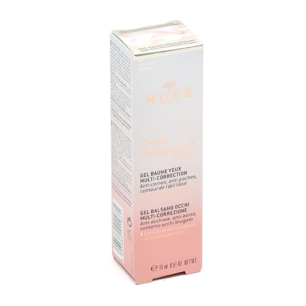 Nuxe Crème prodigieuse Boost gel baume yeux multicorrection