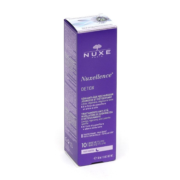 Nuxe Nuxellence Detox soin anti-âge rechargeur jeunesse et detoxifiant