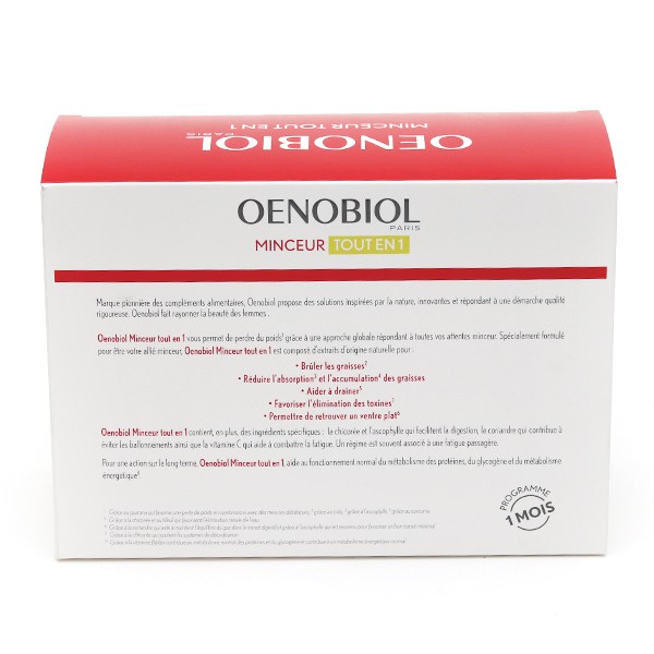 Oenobiol minceur tout en 1- Coffret 1 mois - Perte de poids