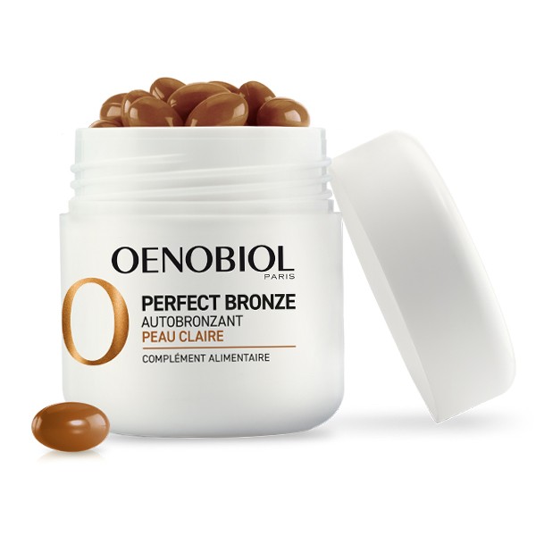 Oenobiol Perfect Bronze Autobronzant peau claire capsules