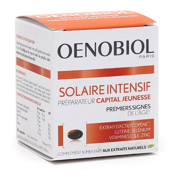 Oenobiol Solaire Intensif Préparateur Capital jeunesse capsules