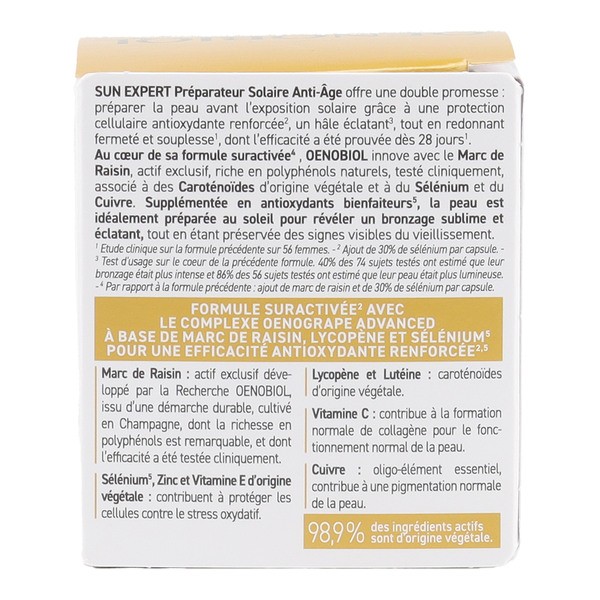 Oenobiol Sun Expert Préparateur solaire anti âge capsules