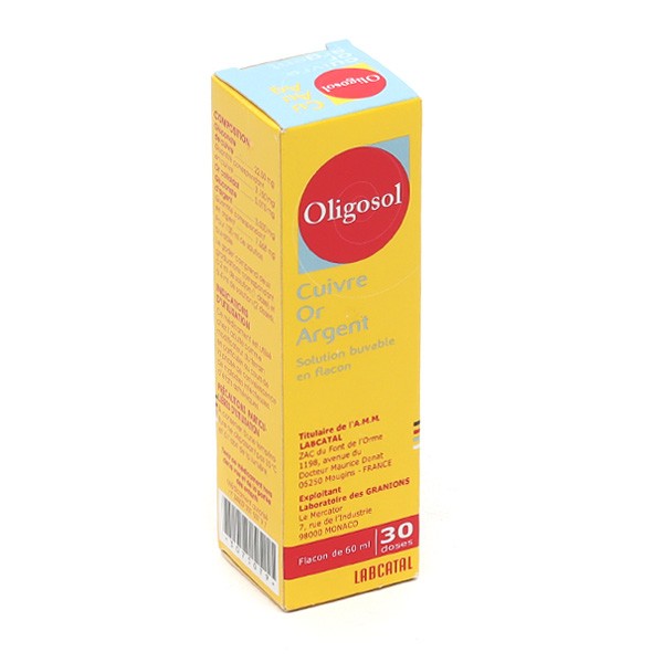 Oligosol Cuivre Or Argent solution buvable - Oligothérapie - Convalescence