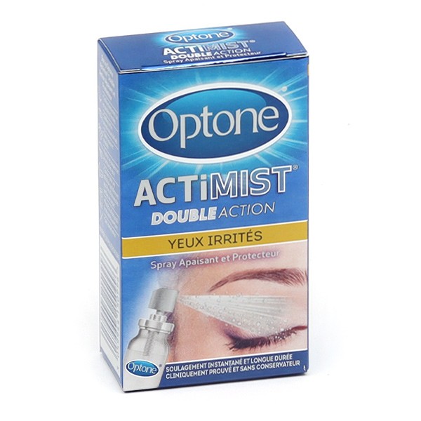 Optone ActiMist 2 en 1 spray oculaire yeux irrités