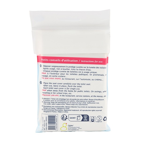 Orgakiddy protège cuvette de toilettes format extra-large