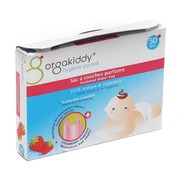 Orgakiddy sacs à couches parfumés fraise – Change bébé, Anti Odeur