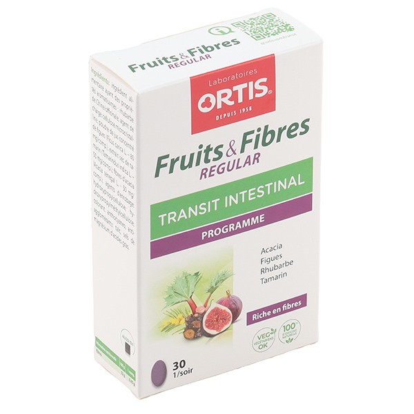 Ortis Fruits et Fibres Regular Transit intestinal comprimés
