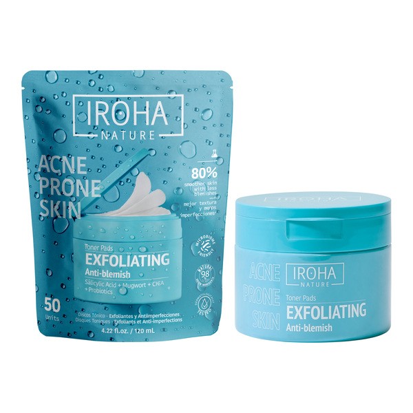 Iroha Nature disques exfoliants anti imperfections