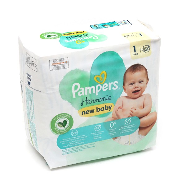Pampers Couches pour bébé Harmonie Hypoallergénique