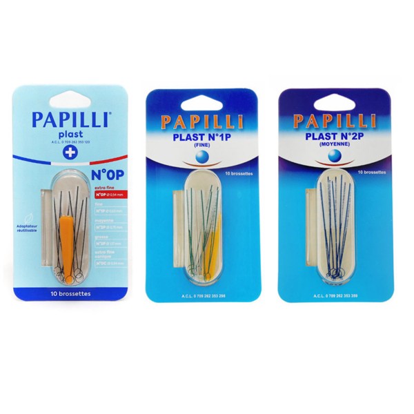 Papilli Plast brossettes cylindriques par 10
