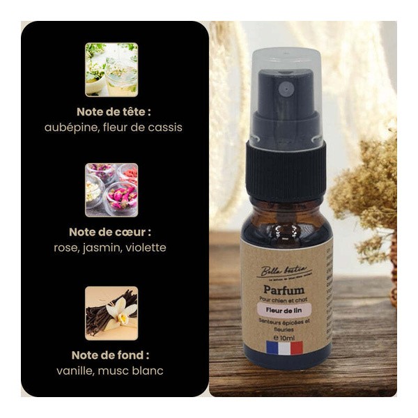 Bella Bestia Parfum pour chien et chat Fleur de lin