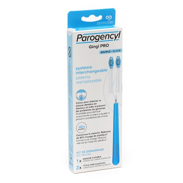 Parogencyl Gingi Pro Brosse à dents à tête rechargeable Souple