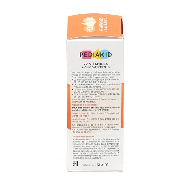 PEDIAKID® Vitamine D3 - Optimise les apports en vitamine D - 20ml - Pediakid