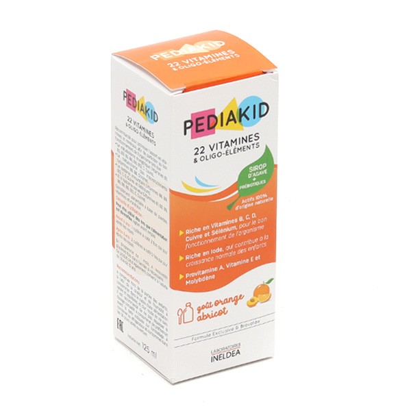 PEDIAKID 22 Vitamines et Oligo-éléments - Dès 6 mois - 125 ml