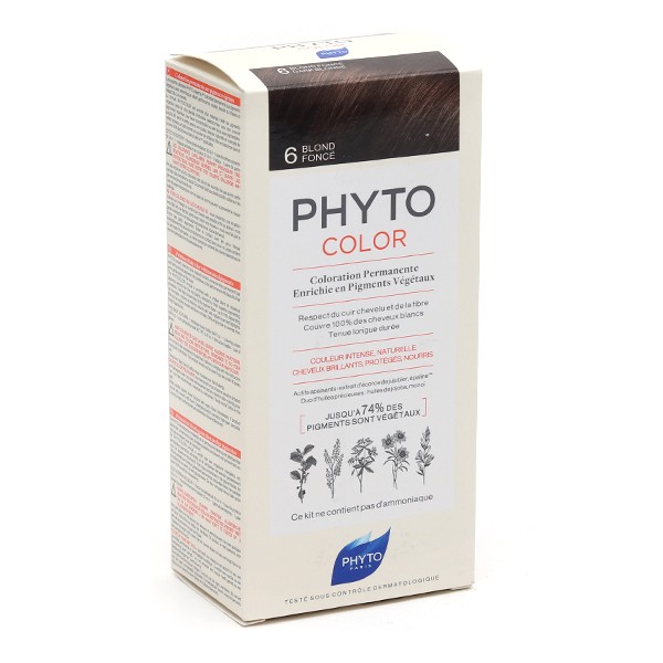 Phytocolor Kit Coloration permanente Blond foncé 6